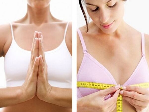Ejercicios para medir y agrandar los senos.
